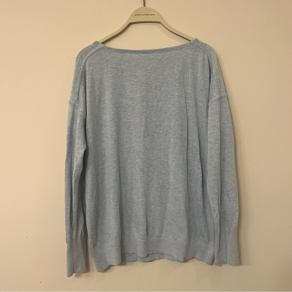 lululemon athletica Light Gray Crew Neck Sweater